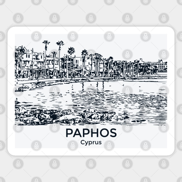 Paphos - Cyprus Magnet by Lakeric